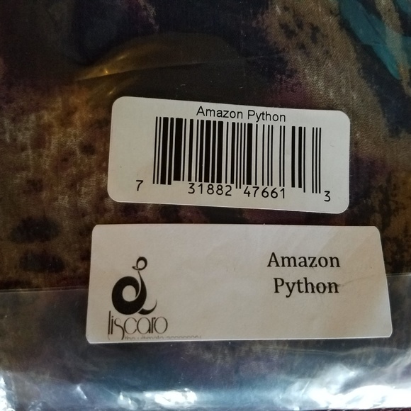 Liscaro Scarf Wrap Multi-Way Amazon Python - Picture 7 of 8
